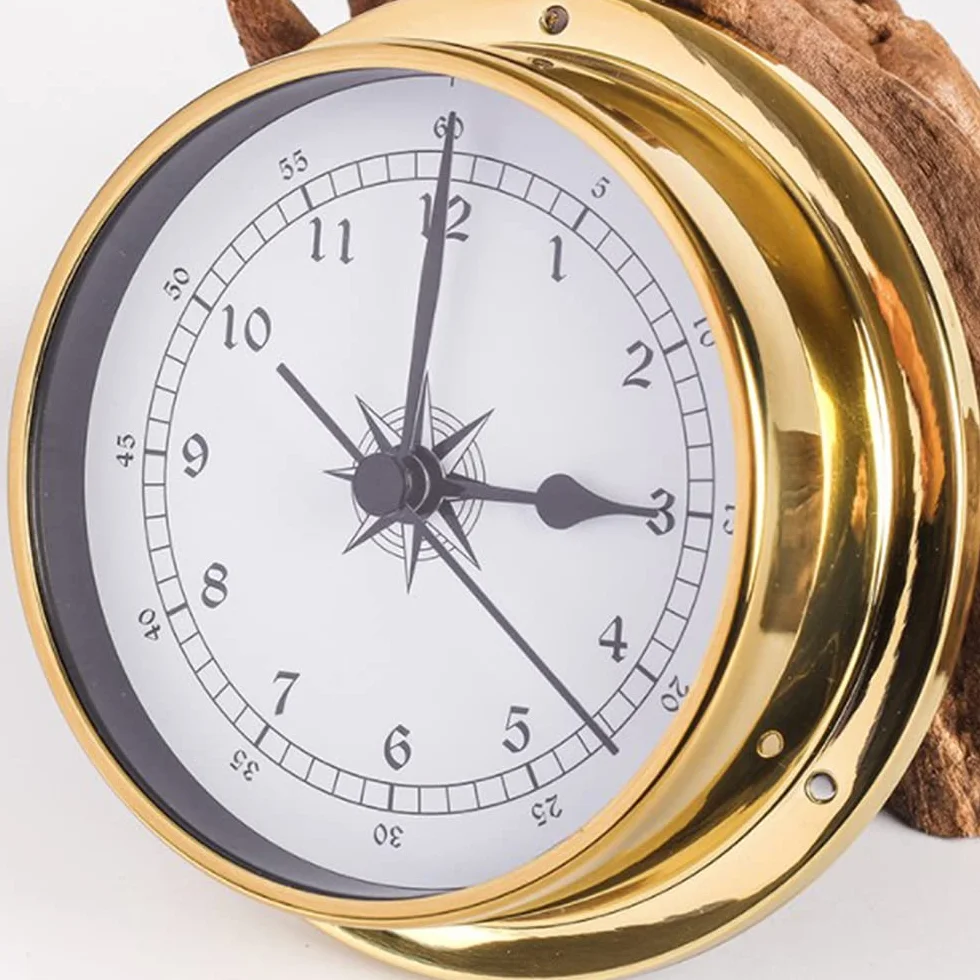 Horloge de Marée Cuivre 115 mm Bateau Station Météo Suspendu