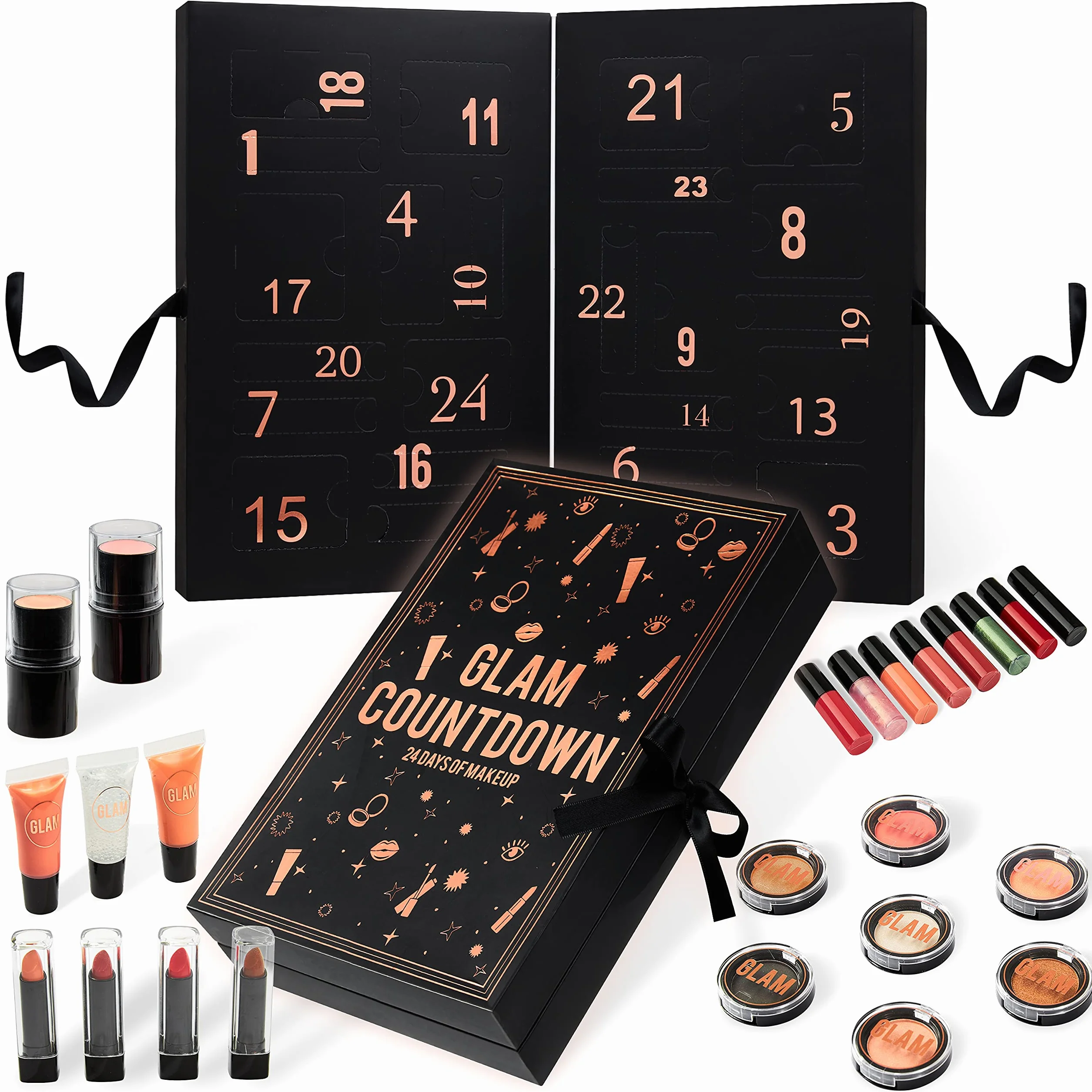 KreativeKraft Calendrier de l'Avent Beauté 2021 Coffret 24 Surprises Maquillage