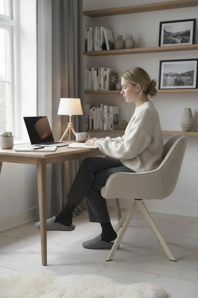 Lot de 6 chaises de salle à manger pivotantes 360° en lin beige avec accoudoirs et structure métal