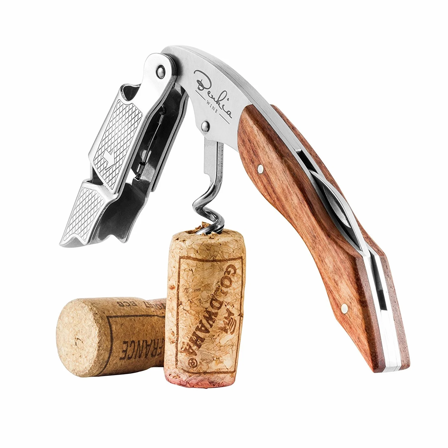 Couteaux de sommelier Tire bouchon professionnel acier inoxydable avec décapsuleur coupe-capsule