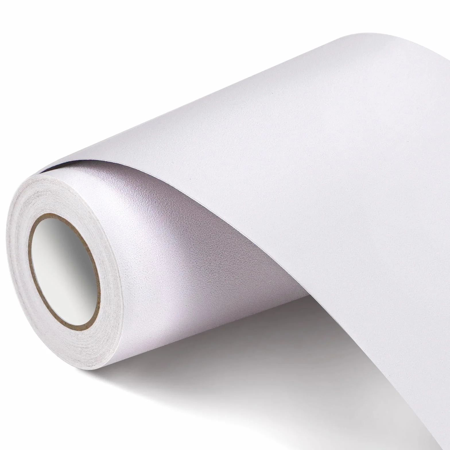 Frise de papier peint autocollante PVC 10x500 cm amovible imperméable blanc