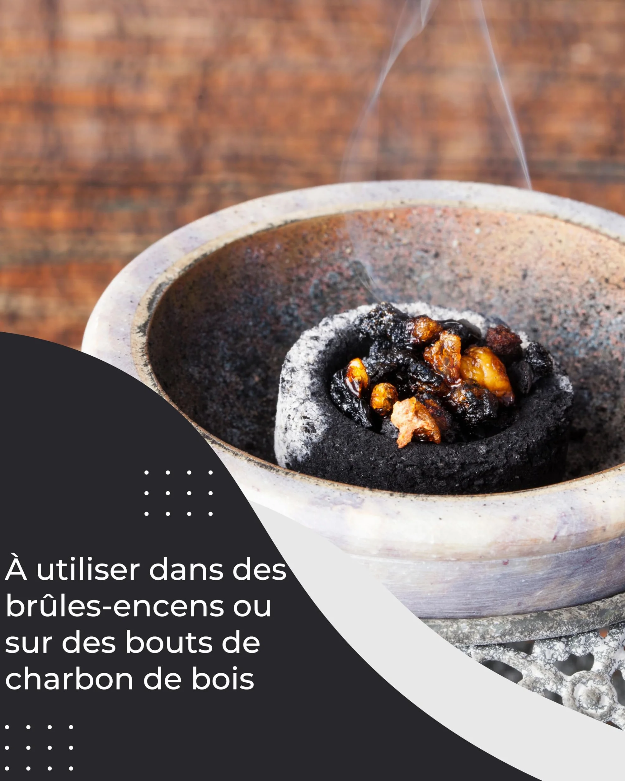 Incensera Myrrhe à Fumer 50 g Résine Naturelle d'Encens pour Méditation Rituels