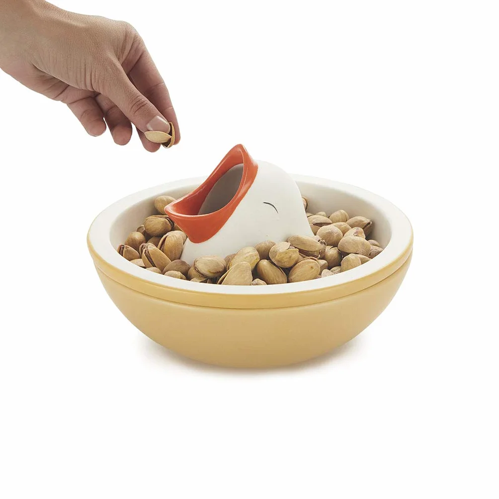Balvi Bol apéritif Hungry Bird avec compartiment pour coques noix