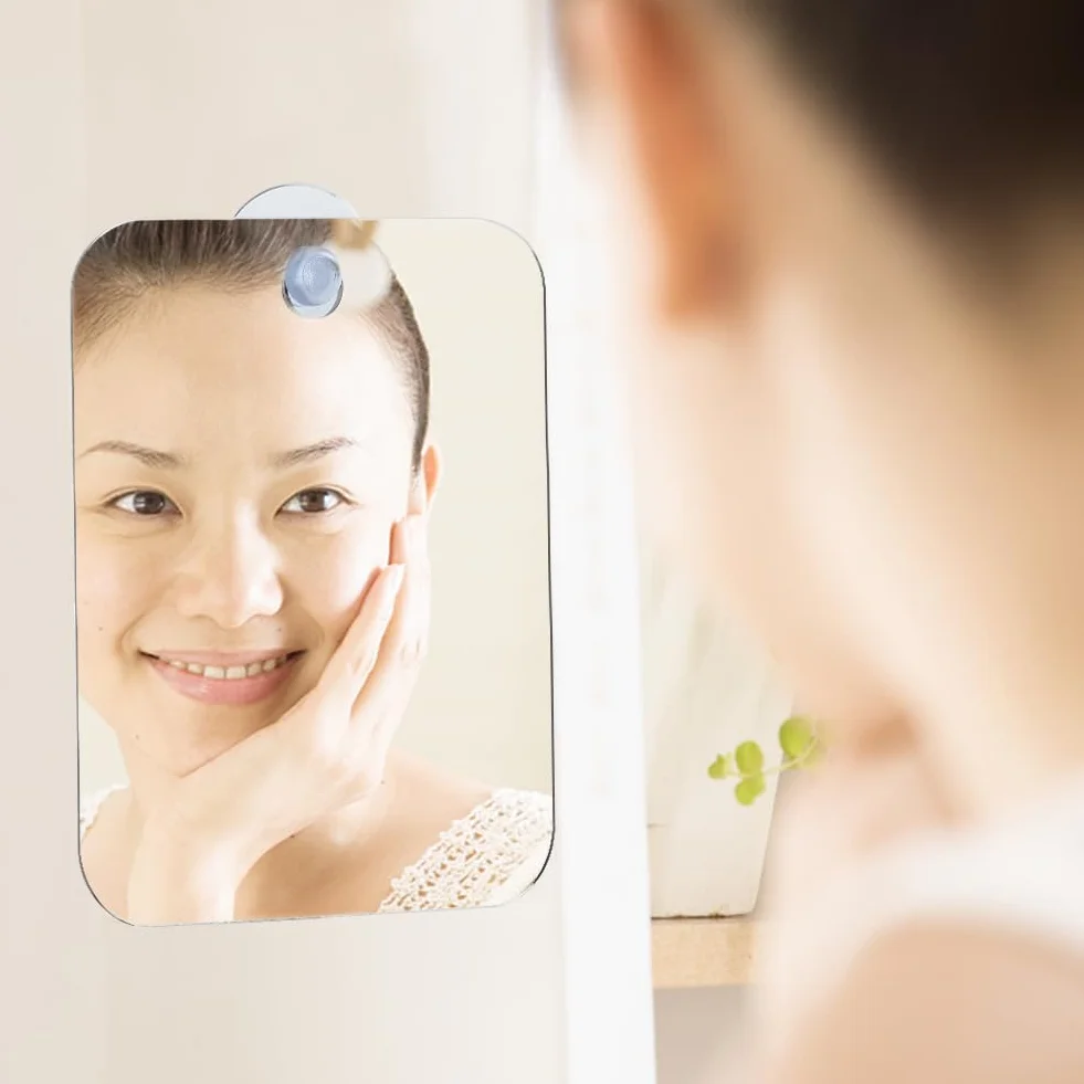 Miroir de douche antibuée portable pour rasage et maquillage de voyage