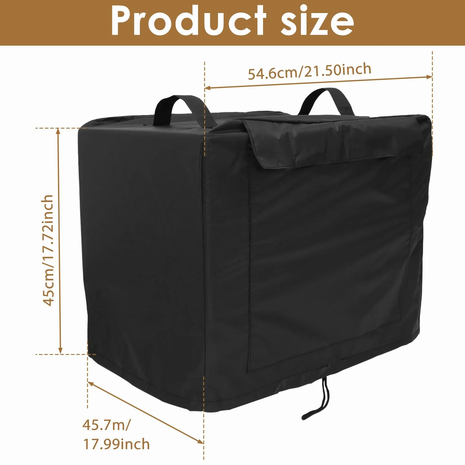 Housse de protection étanche Oxford 420D pour trancheuse commerciale 54,6 x 45,7 x 45 cm