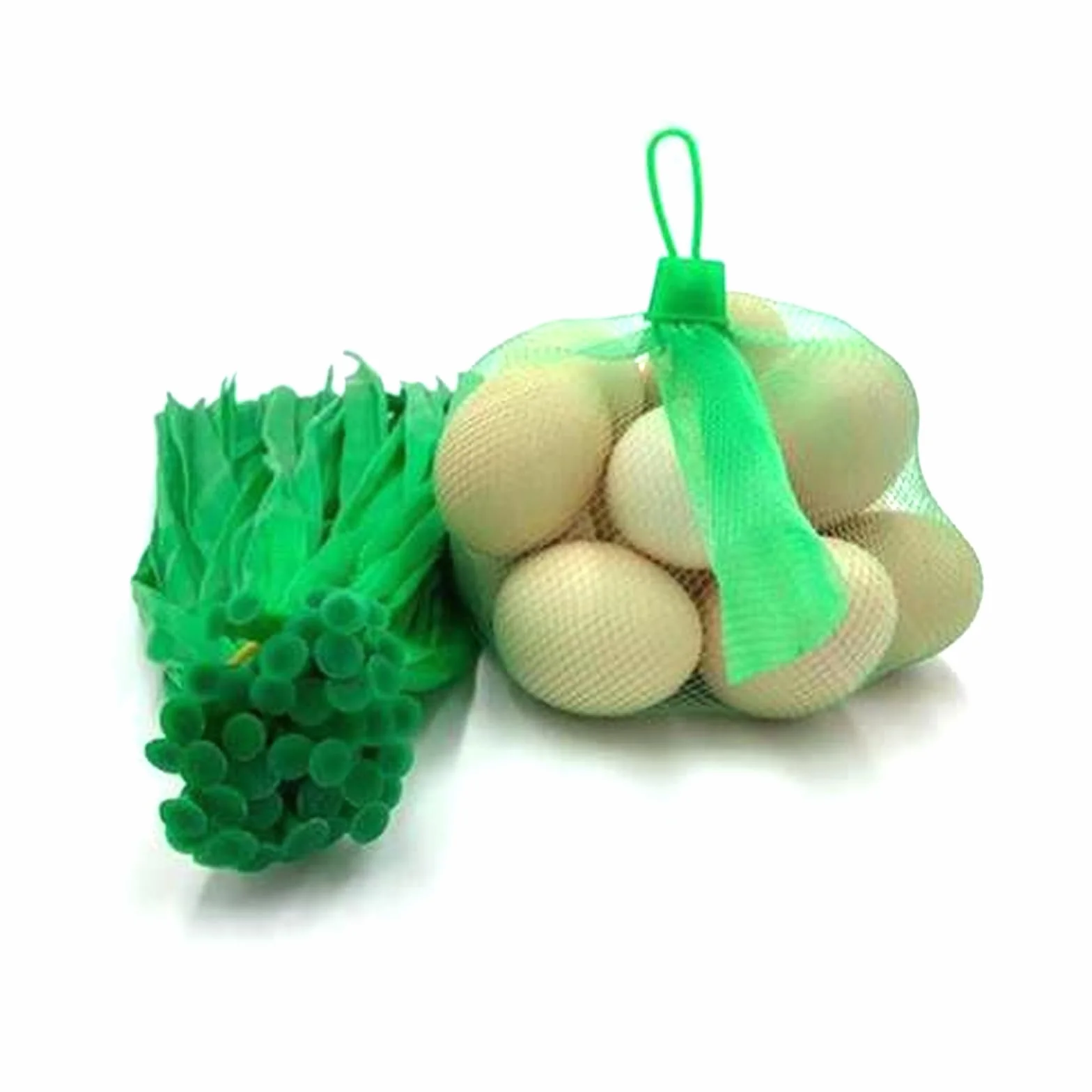 Molyorch 100 Pièces Sac en Filet Réutilisable pour Fruits Noix Épicerie et Légumes Vert