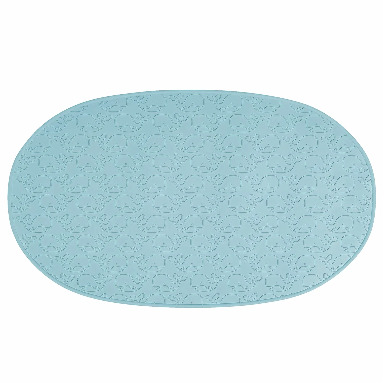 Tapis de bain bébé antidérapant motif baleine 42 x 25 cm