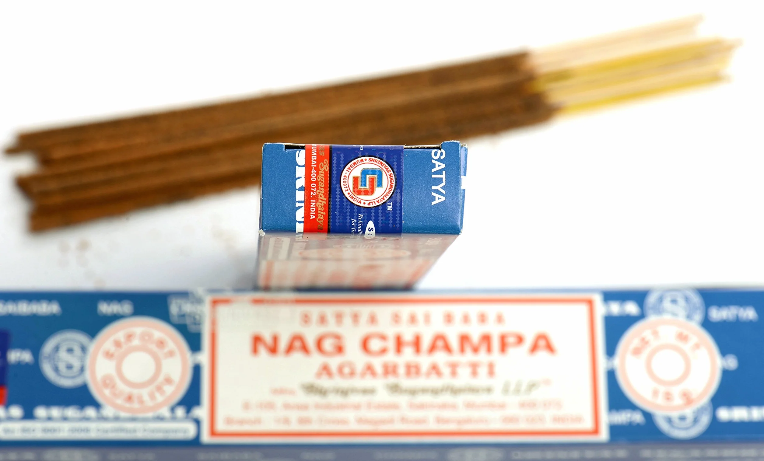 Nag Champa Encens Lot 12 Paquets 15 g 180 g Bleu