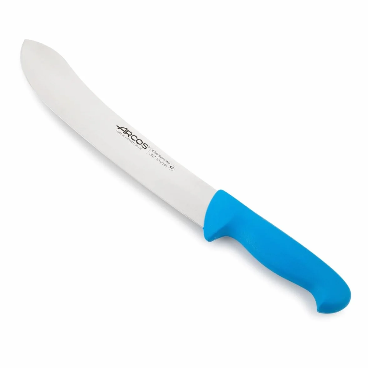 Arcos Couteau de Boucher Acier Inoxydable Nitrum Série 2900 Bleu