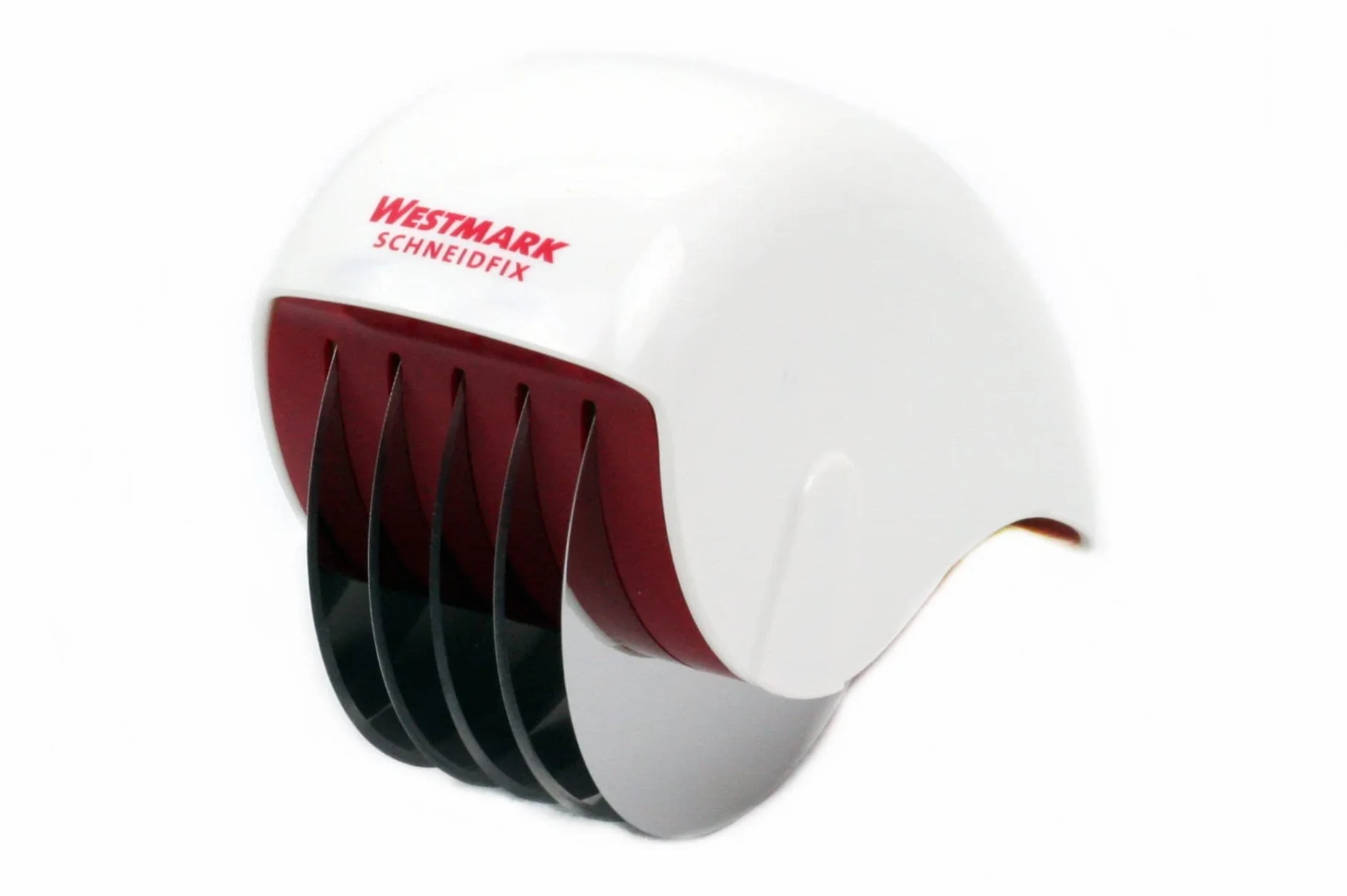 Westmark Hachoir à Fines Herbes Rouleau de Coupe 15 cm Acier Inoxydable Plastique Blanc Rouge