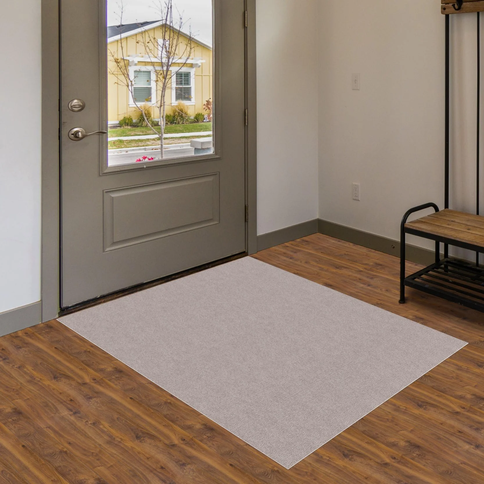 ANRO Tapis de sol autocollant antidérapant 500x100 cm Beige