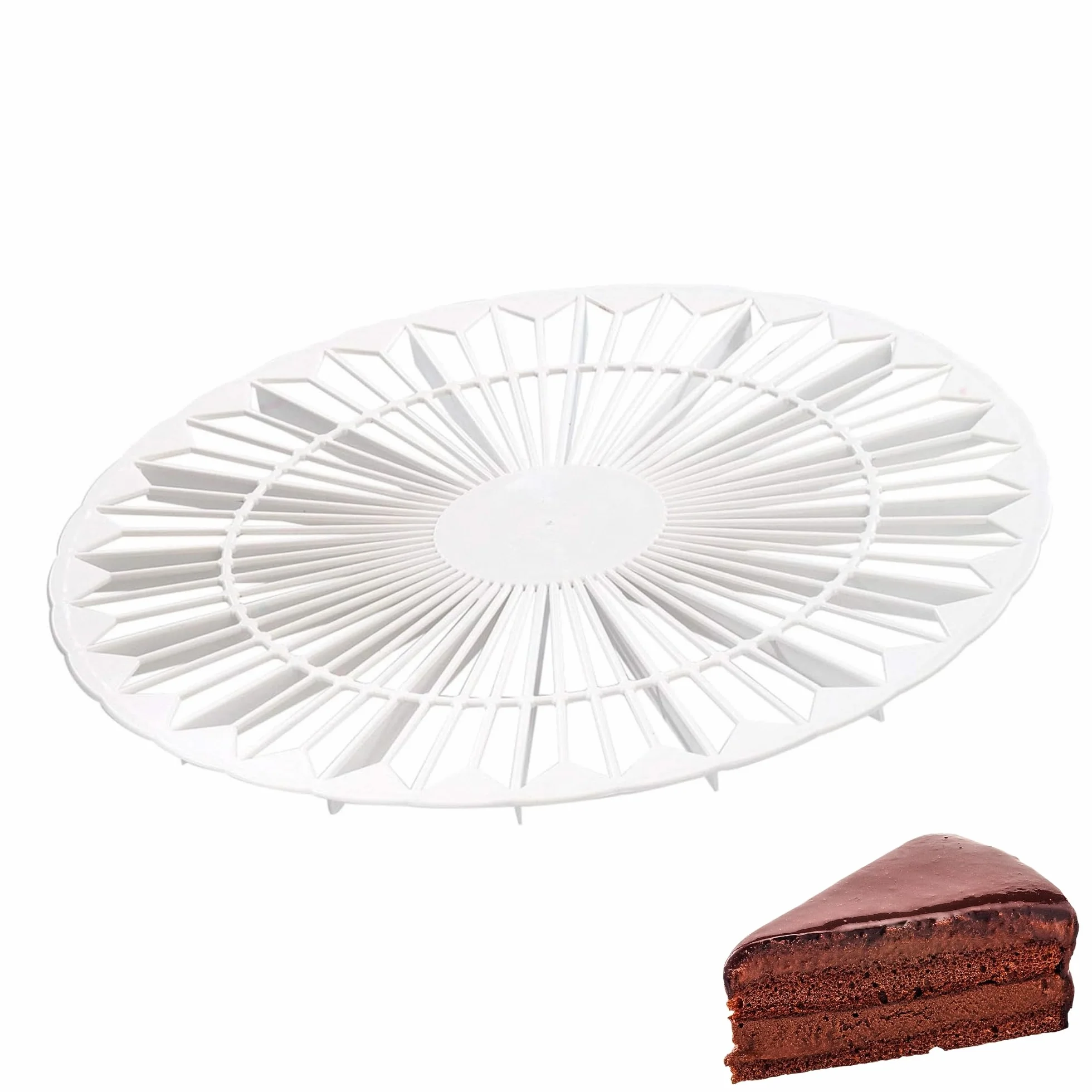 Westmark Refroidisseur et Diviseur à Gâteau 32 cm Plastique Blanc