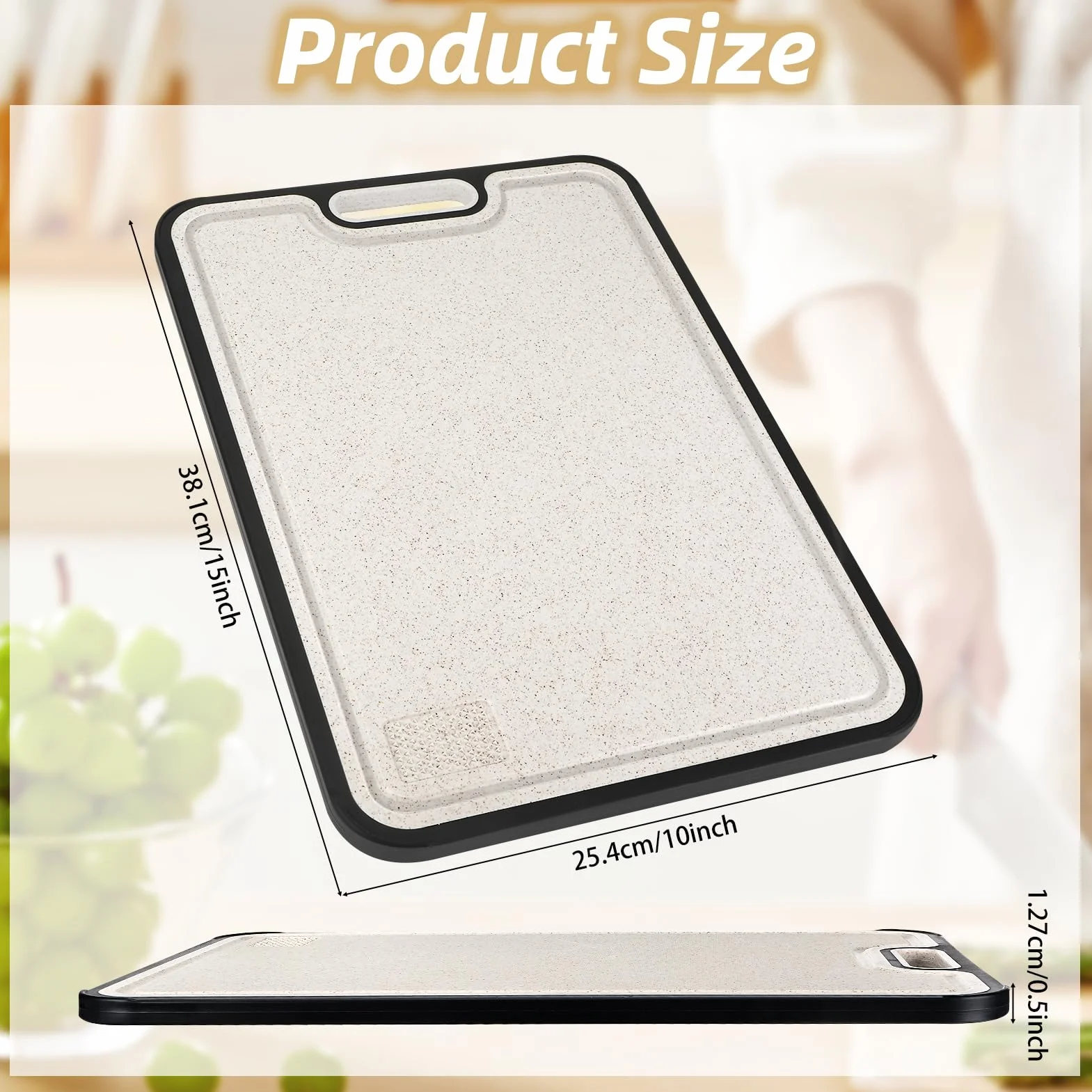 Zikenis Planche à Découper Inox Cuisine Antibactérienne Maille Résistant aux Rayures