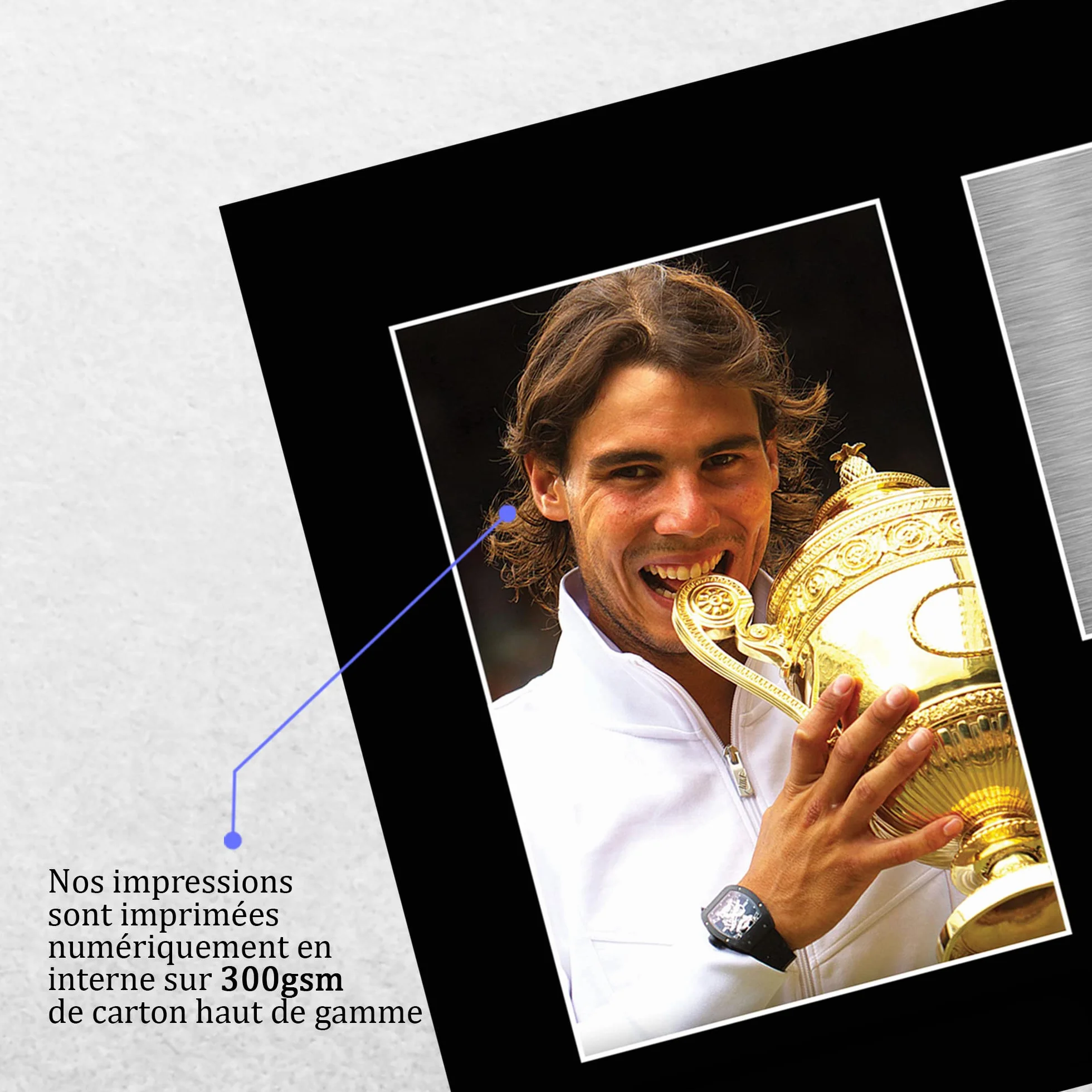 Rafael Nadal Photo autographe signée A4 Cadeaux pour fans de tennis