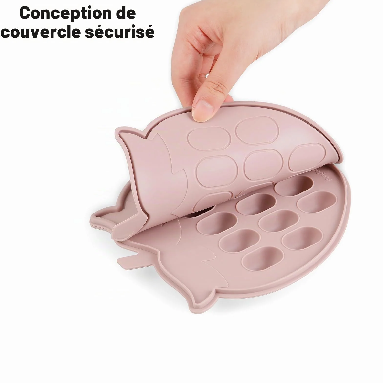 PandaEar Lot de 2 Moules à Sucettes pour Lait Maternel, Plateau de Congélation en Silicone 13 x 15 ml