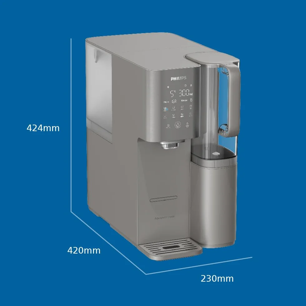 Philips Water Distributeur d’eau à osmose inverse 7500 : eau chaude/froide filtrée RO 6-en-1, UV-C, 2000 L