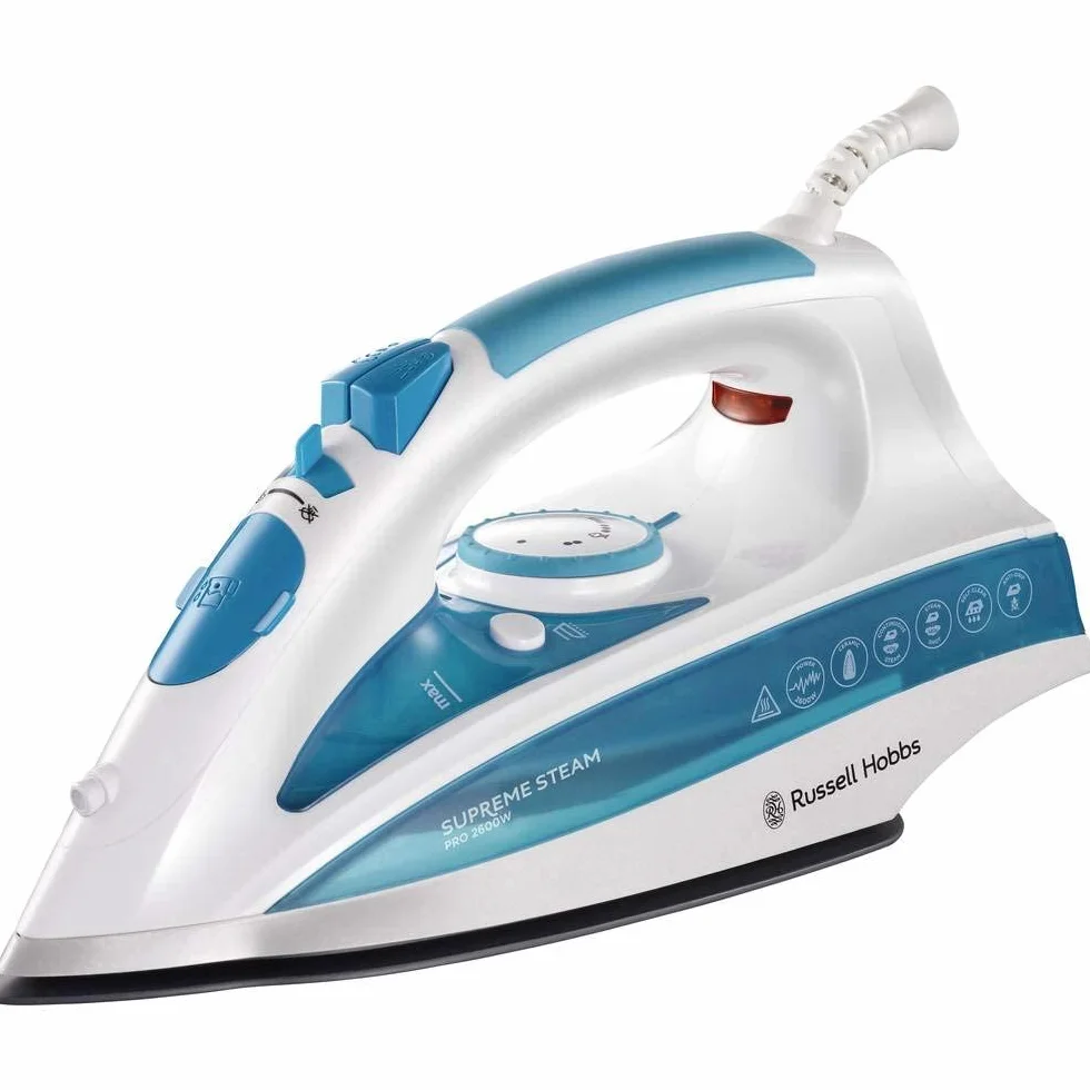 Russell Hobbs Fer à repasser vapeur Steamglide Pro 2600 W semelle céramique 300ml anticalcaire