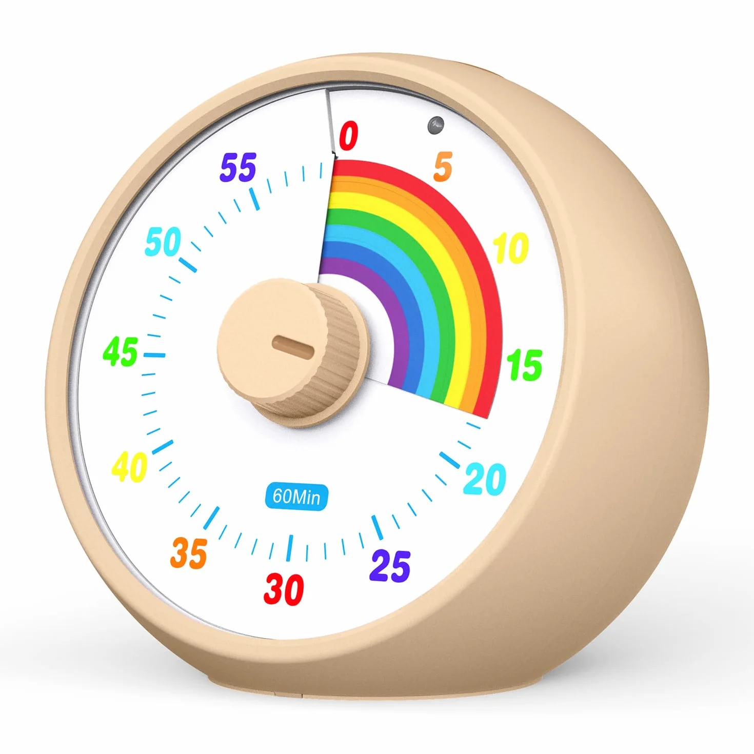 Visual Timer pour Enfants 60 Minutes Compte à Rebours, Outil Gestion du Temps Bureau Silencieux, Pomodoro Timer (Kaki)