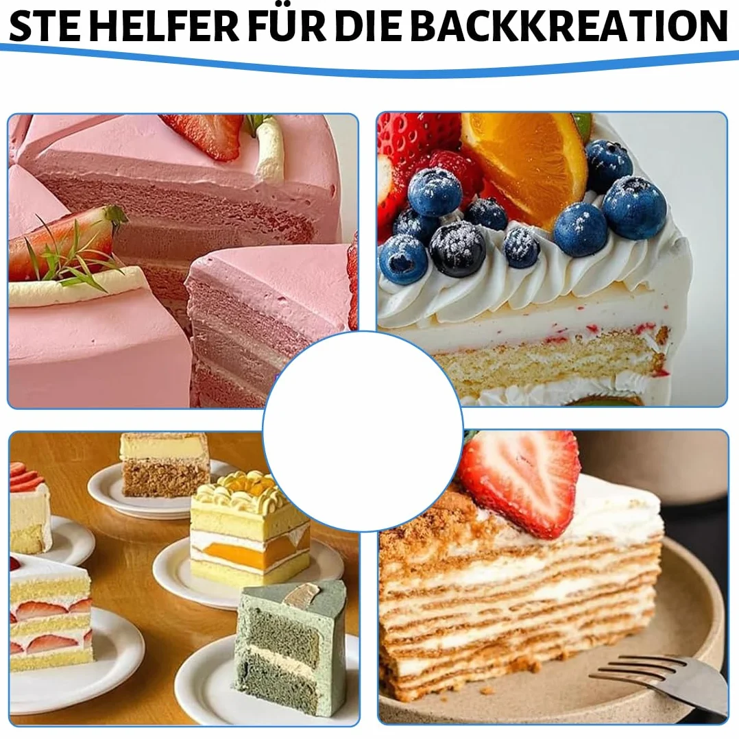 Couteau à Gâteau en Acier Inoxydable Réglable en Hauteur, Coupe Gâteau Patisserie