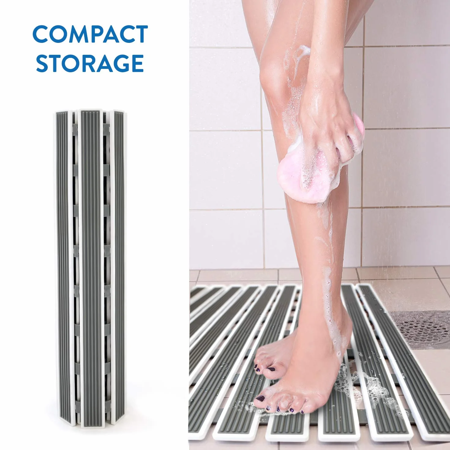 Tatkraft Bond Tapis de Baignoire Antidérapant 62x40cm 126 Ventouses Antifongique