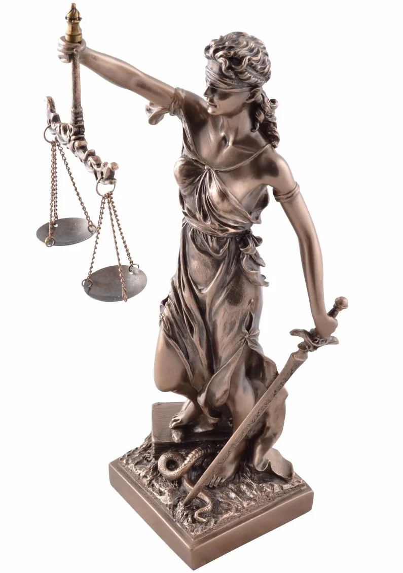 Veronese Figurine Justitia déesse de la Justice 33 cm Sculpture