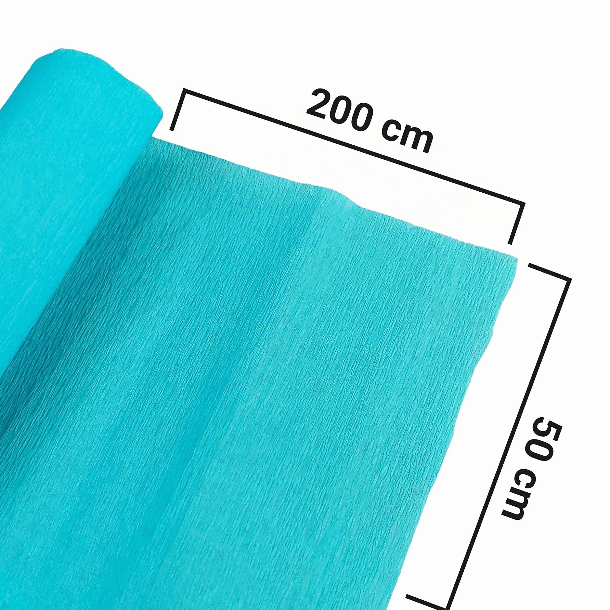 Papier crépon couleurs assorties 200 x 50 Netuno 10 rouleaux pour bricolage décoration