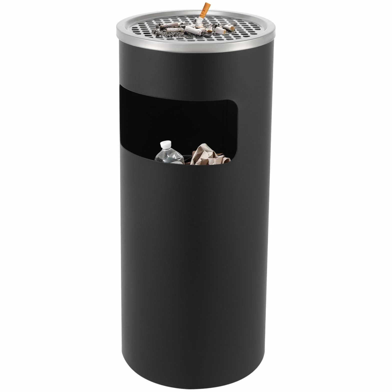 Poubelle cendrier en acier inoxydable avec bac amovible pour intérieur et extérieur