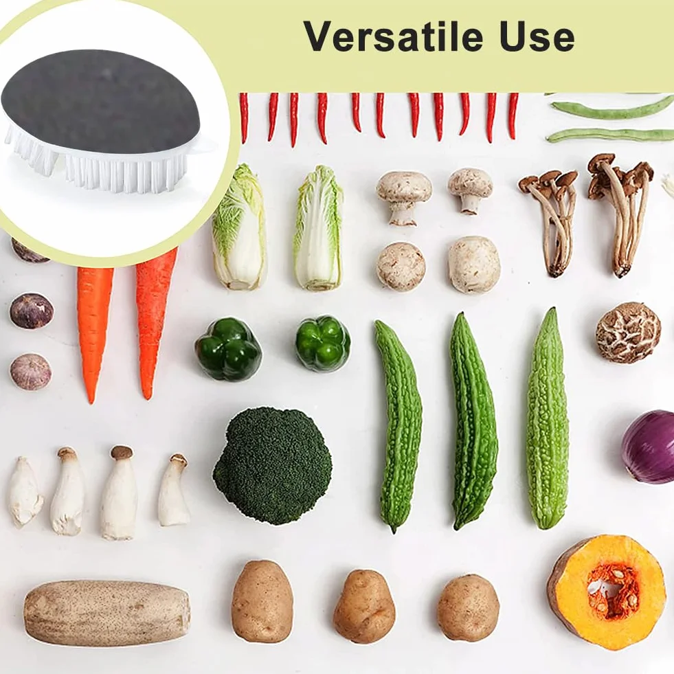 Brosse de nettoyage pour fruits et légumes, antidérapant, gris
