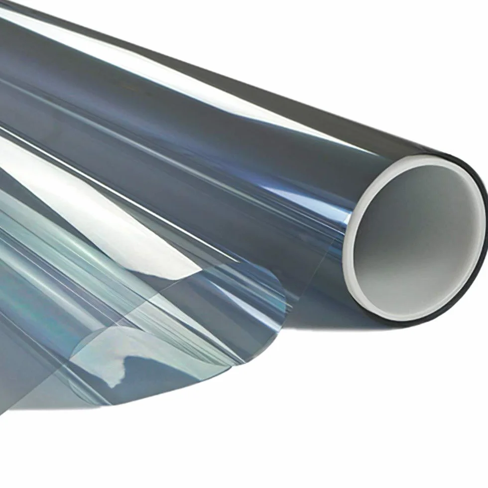 DIMEXACT Film Solaire pour Double Vitrage Alu Clair 152 cm x 1 m Rouleau