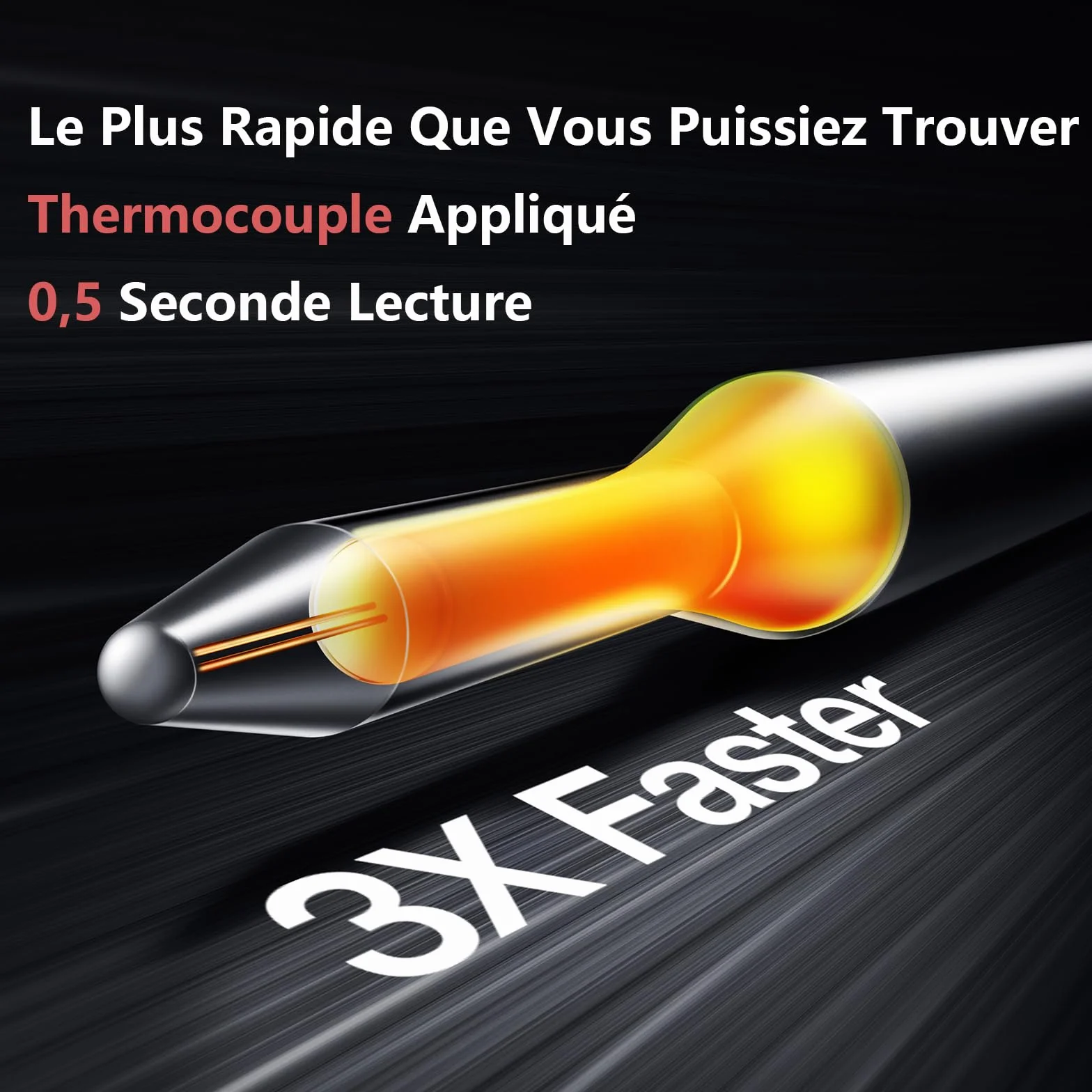 ThermoMaven F1 Turbo Thermomètre de Cuisine Numérique, 0,5s Lecture Instantanée, Précision ±0,3°C, Étanche IP67