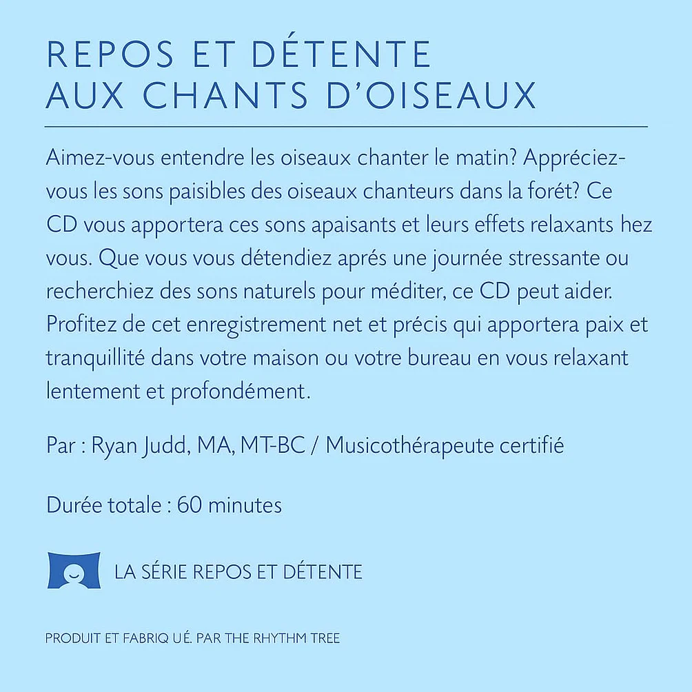 Chants d’oiseaux apaisants – Enregistrement pour méditation, relaxation, bruit blanc naturel