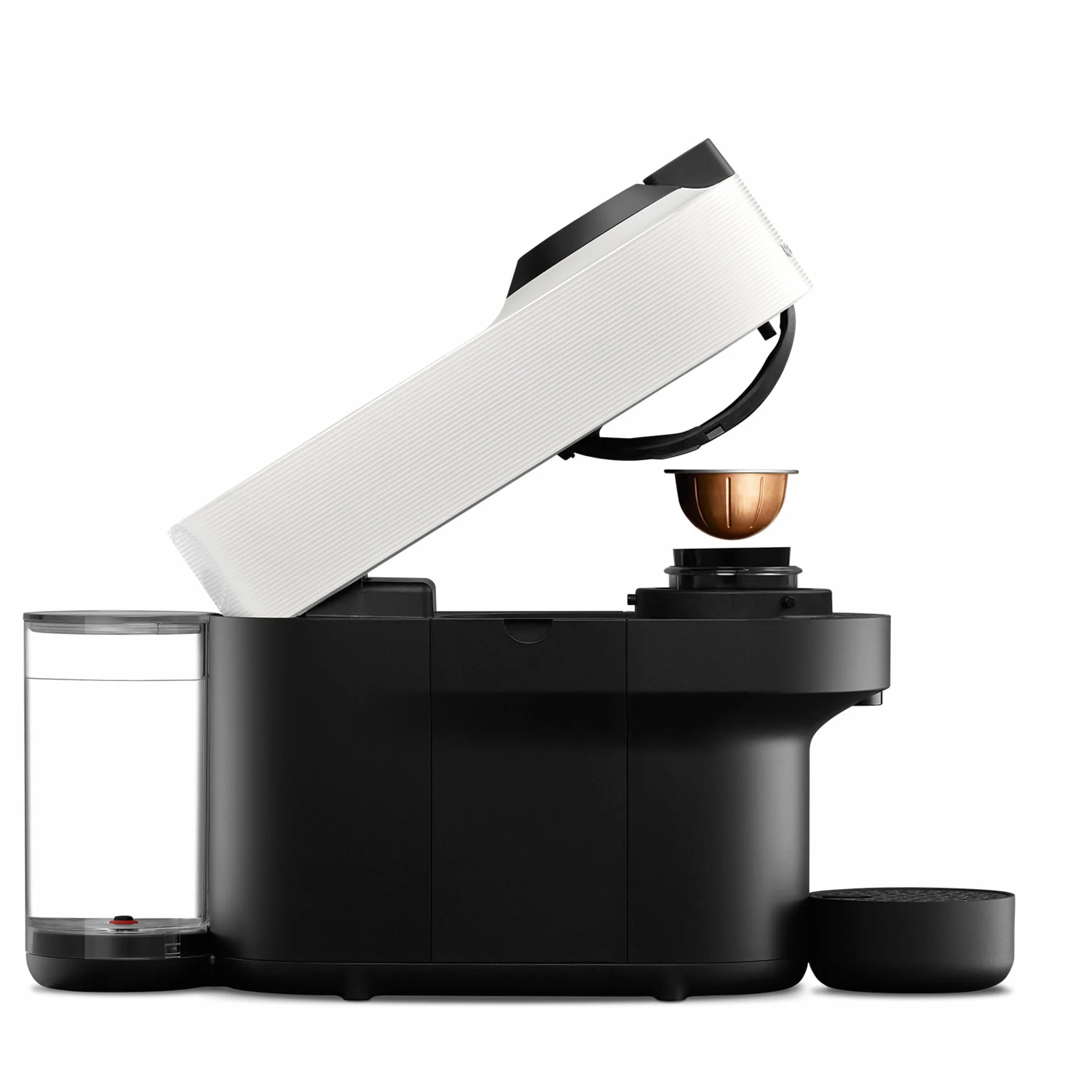 Nespresso Krups Machine à Café Vertuo POP Blanche, Capsules Vertuo, Centrifusion, 5 Tailles, Design Compact