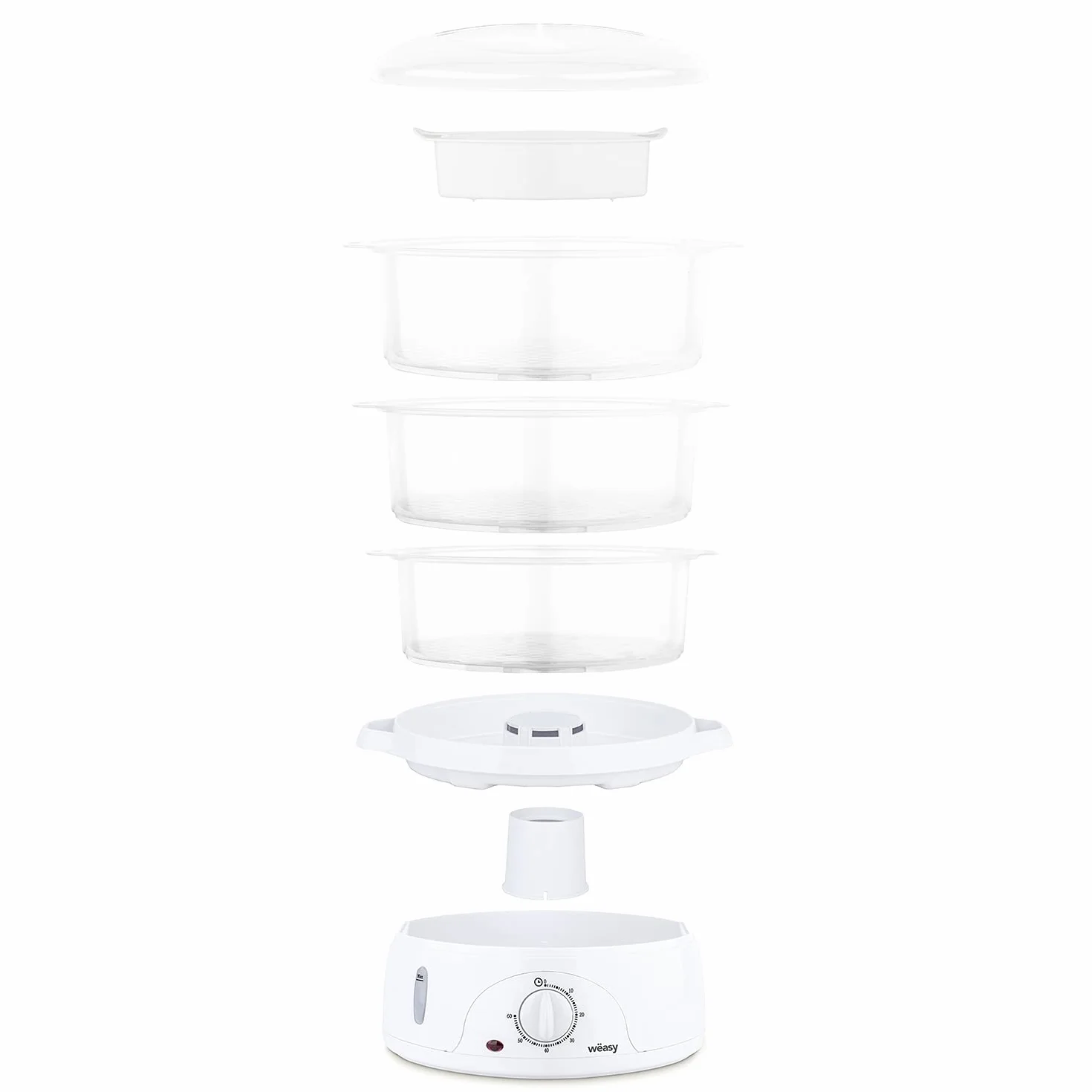 Cuiseur Vapeur Électrique VEGE8 Multifonction 9L 3 Niveaux Amovibles Minuteur 60min
