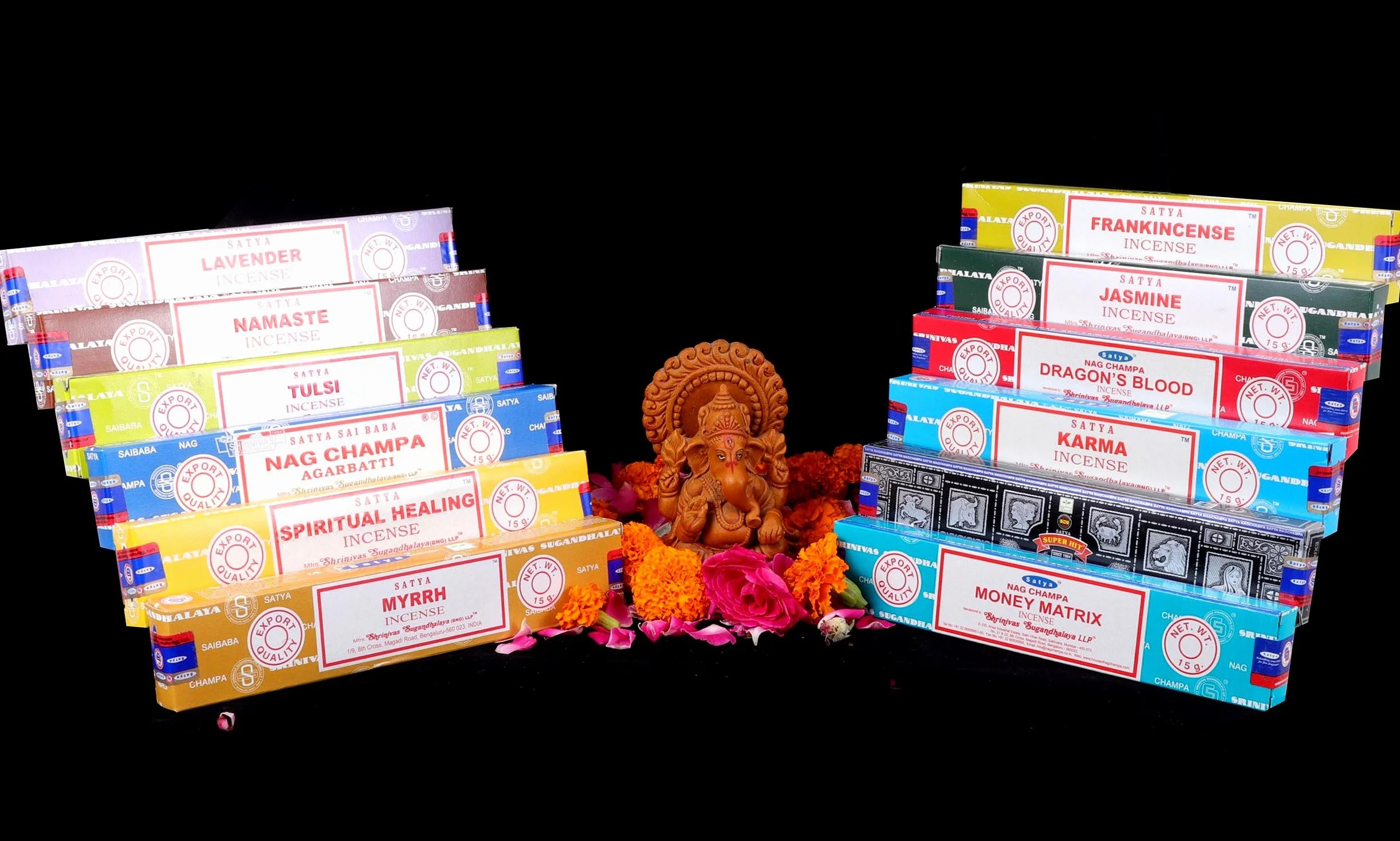 Satya Bâtons d'encens 15g x 12 boîtes 180g