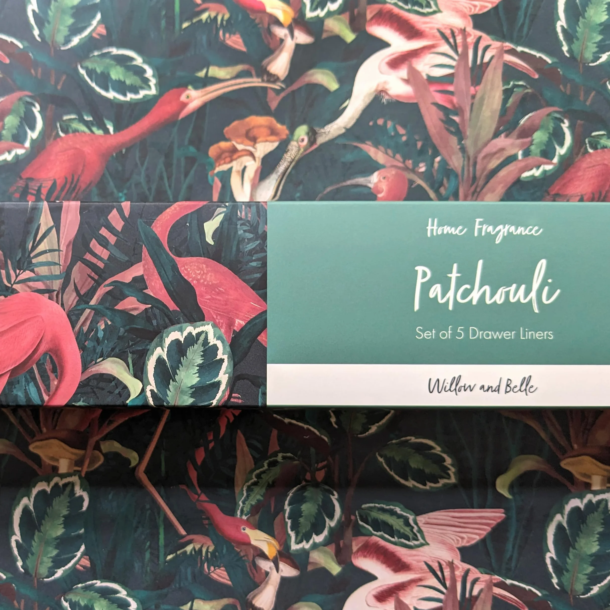 Pathcouli Vert Jungle Lot de 5 Revêtements de Tiroir Parfumés