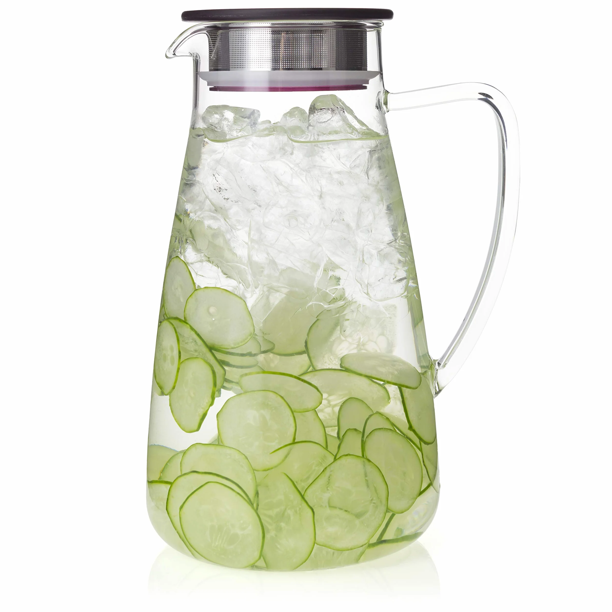 ForLife 838-a-crb Bouteille pichet Thé glacé, verre, Canneberge