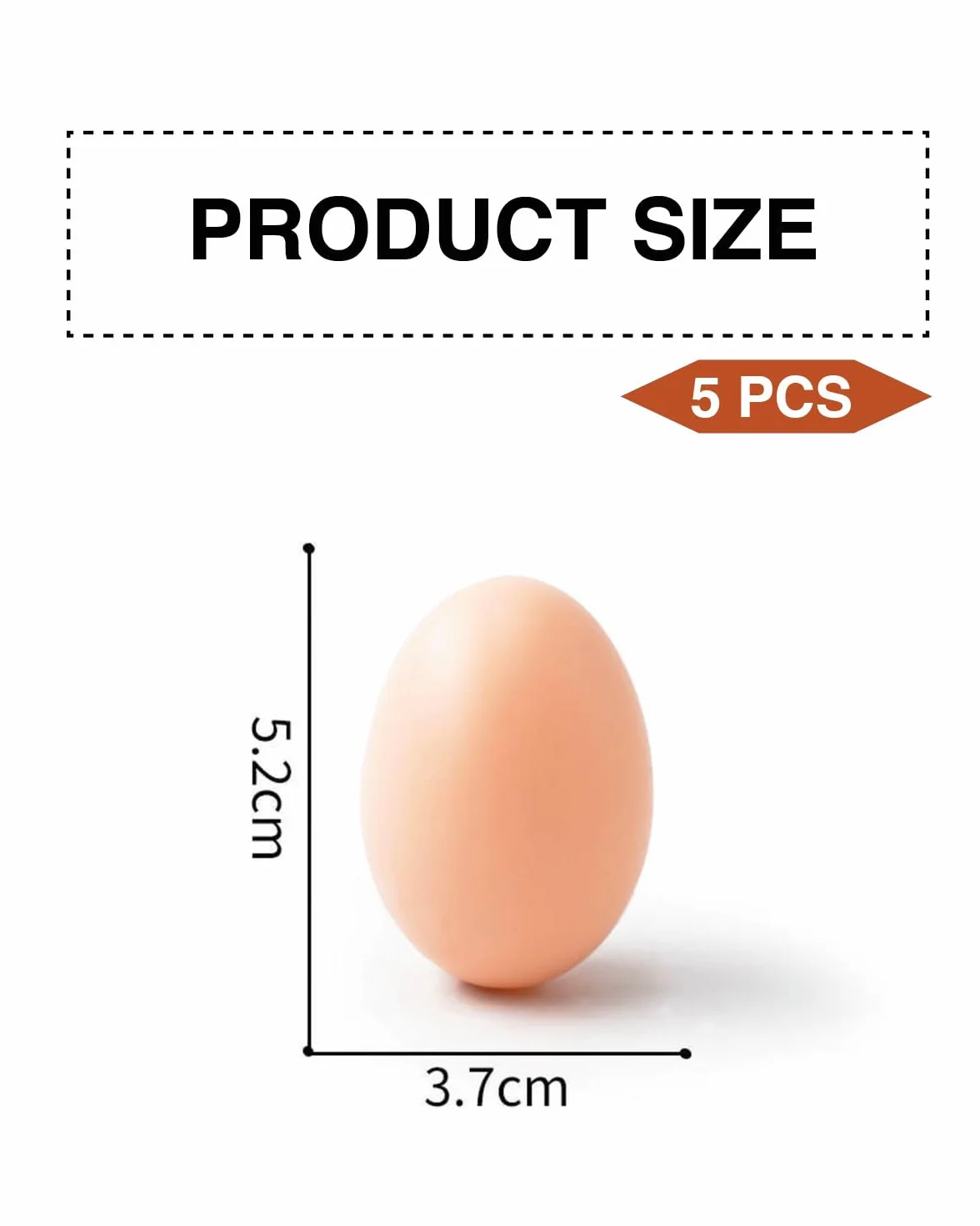 Faux Œufs en Silicone 5 Pièces, Œufs Artificiels Simulation, Aide Ponte Volaille, Œufs Bricolage Peinture Pâques