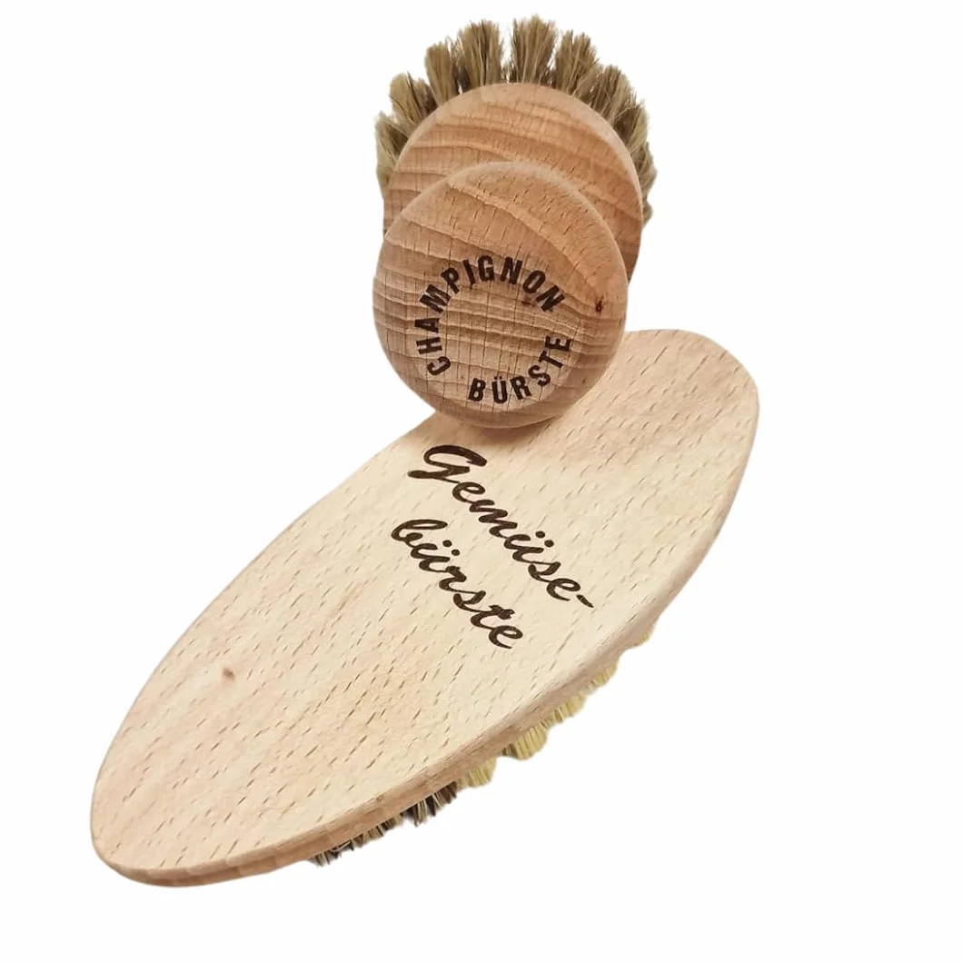 Brosses à légumes et champignons lot de 2 - 100 % naturel