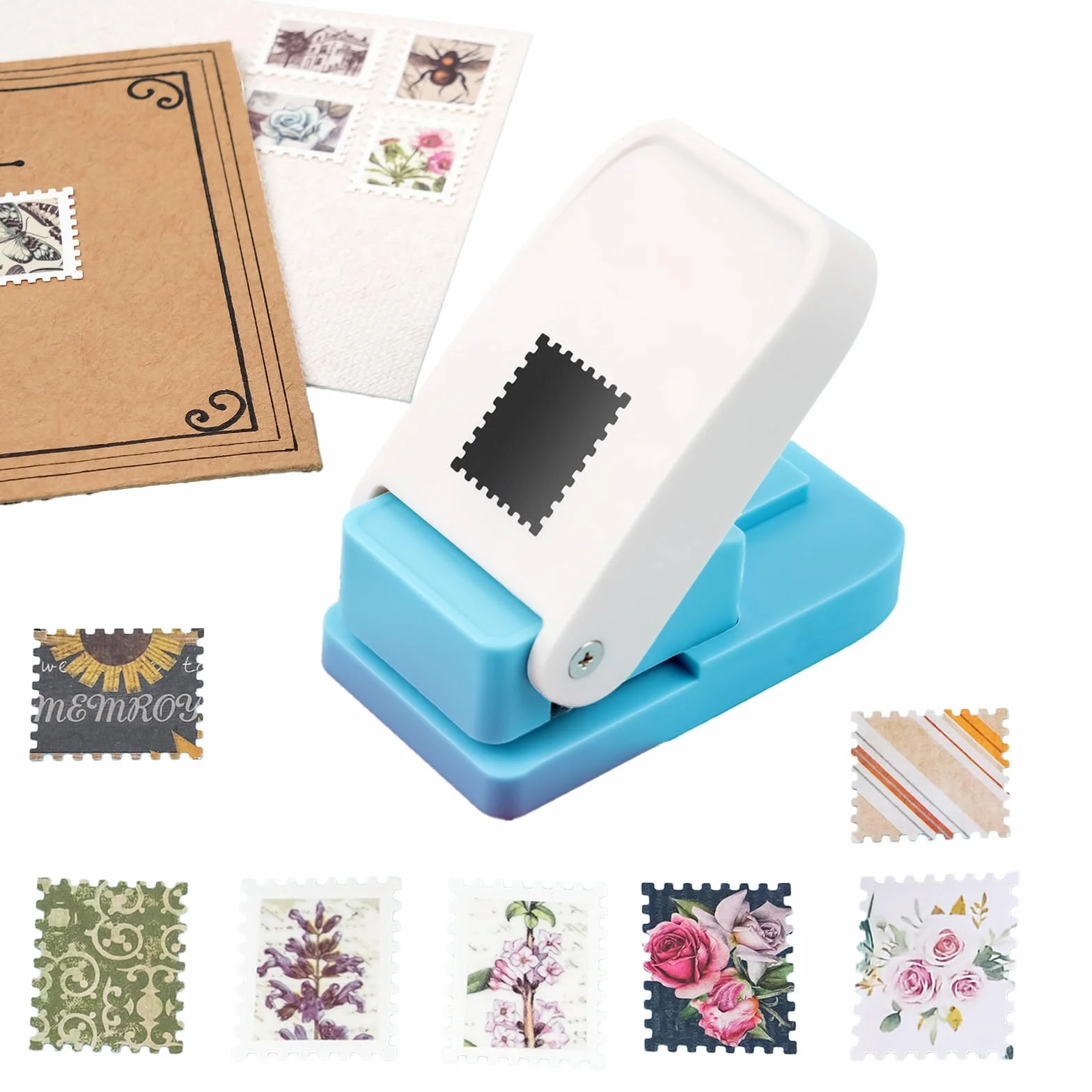 BAOFALI Perforatrice rectangulaire 2,5 x 0,2 x 0,3 cm - Perforatrice à levier pour papier, scrapbooking