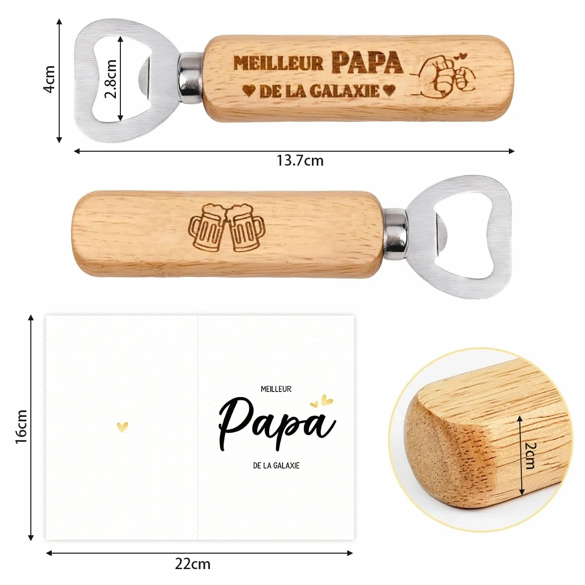 Porte Clef Gravé MEILLEUR PAPA DE LA GALAXIE Cadeau Fête des Pères