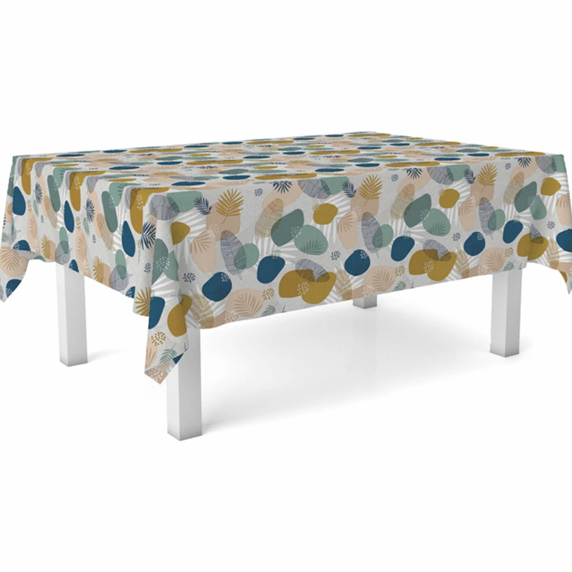 Nappe en Toile cirée Anti-Taches 100% fabriquée en Espagne Tormes Vert