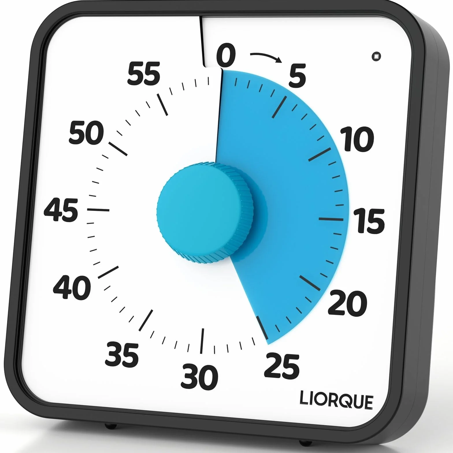LIORQUE 19cm Grand Minuteur Visuel Timer Classe Aimanté Silencieux 3 Modes Alarme Sonnerie Lumière Vibration