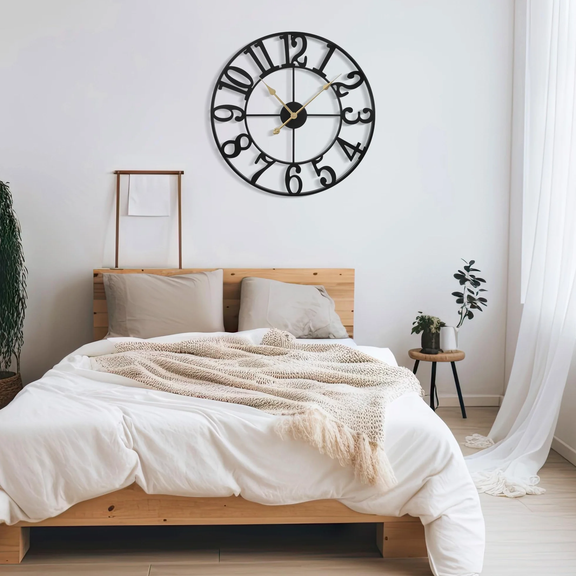 Horloge Murale Design Moderne Silencieuse Grande XXL 40-100 cm Salon Cuisine Bureau