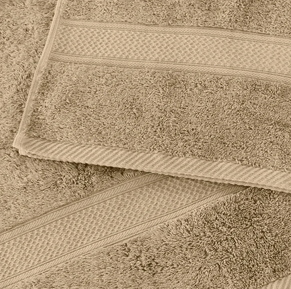 Serviette de Bain 100% Coton Oeko-TEX® Lot de 4 - 2 Douche 70x140 + 2 Toilette 50x90 Grande Taille Doux et Absorbant