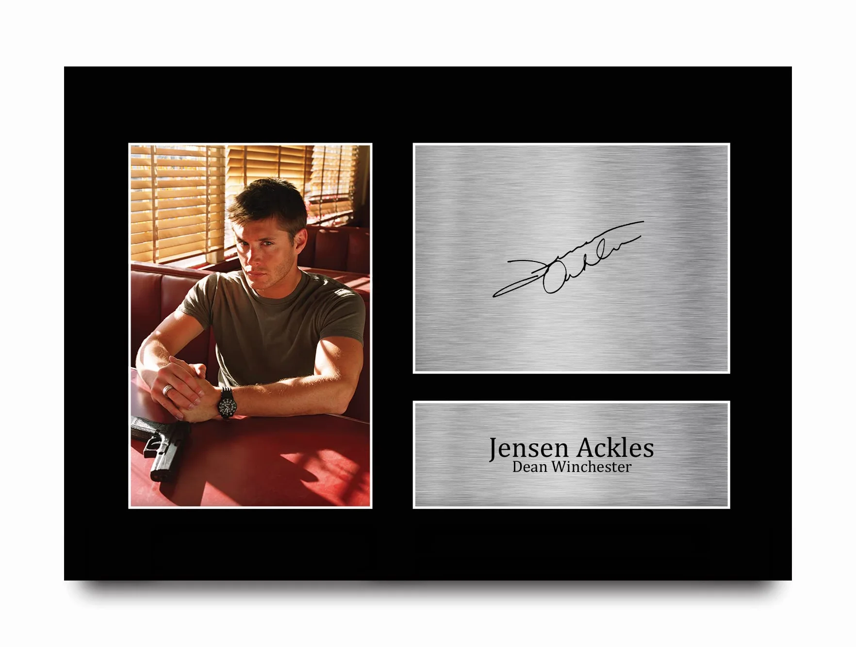 A4 Supernatural Jensen Ackles Cadeaux Imprimé Signé Autographe Photo