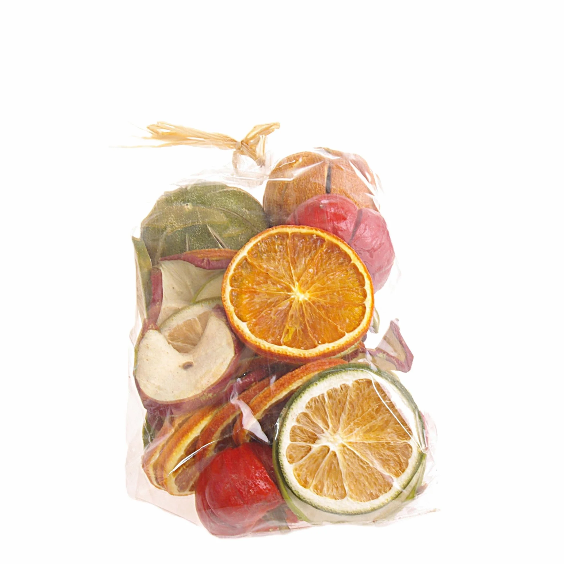 Pot pourri décoratif coloré Mélange de fruits 150 g Sachet cadeau