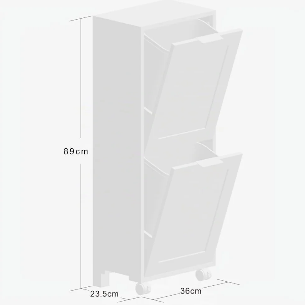 Kesper Armoire universelle avec système de tri sélectif MDF 36 x 94 x 24 cm