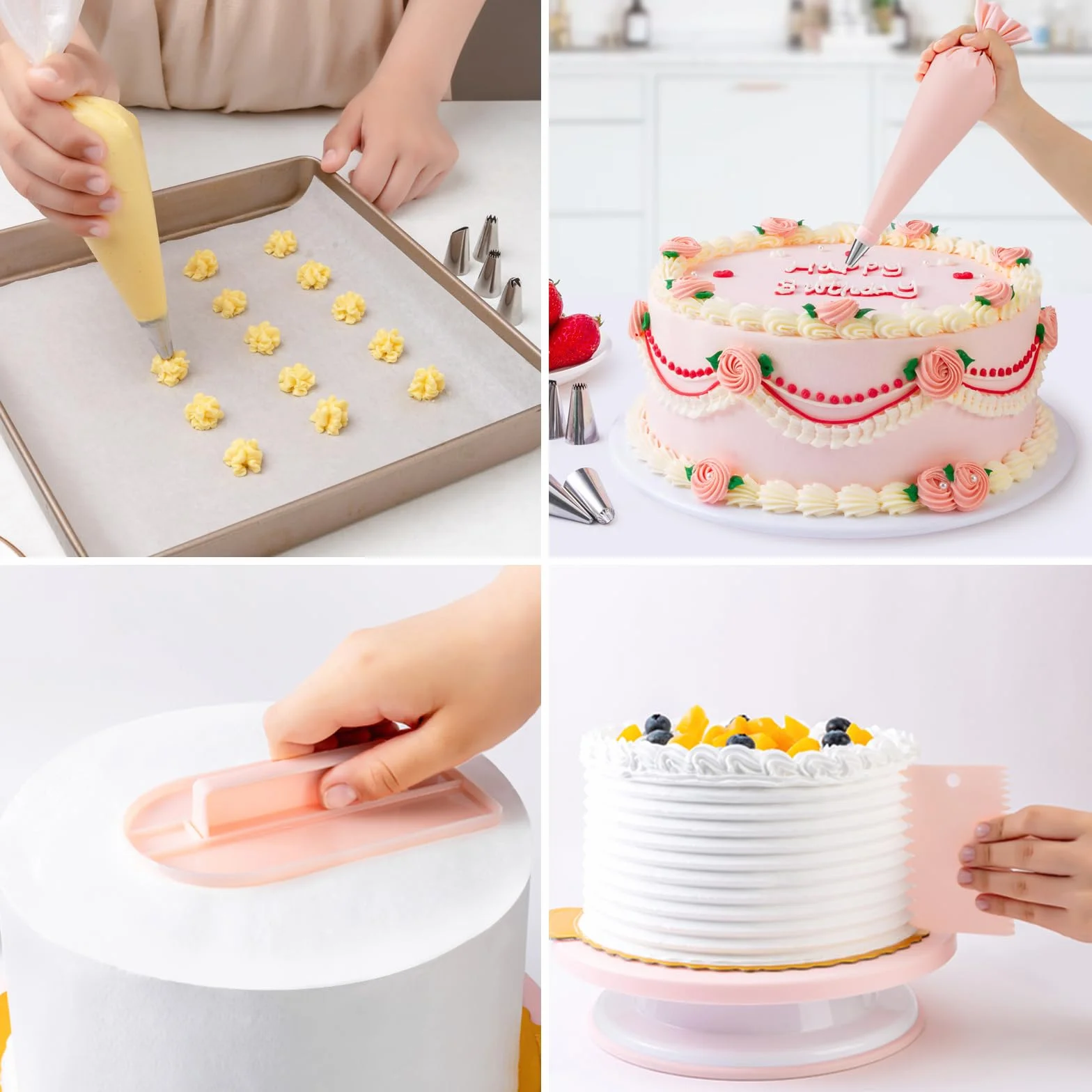 Nifogo Poche à Douille Pâtisserie 40 Pcs Kit Ustensiles à Pâtisserie
