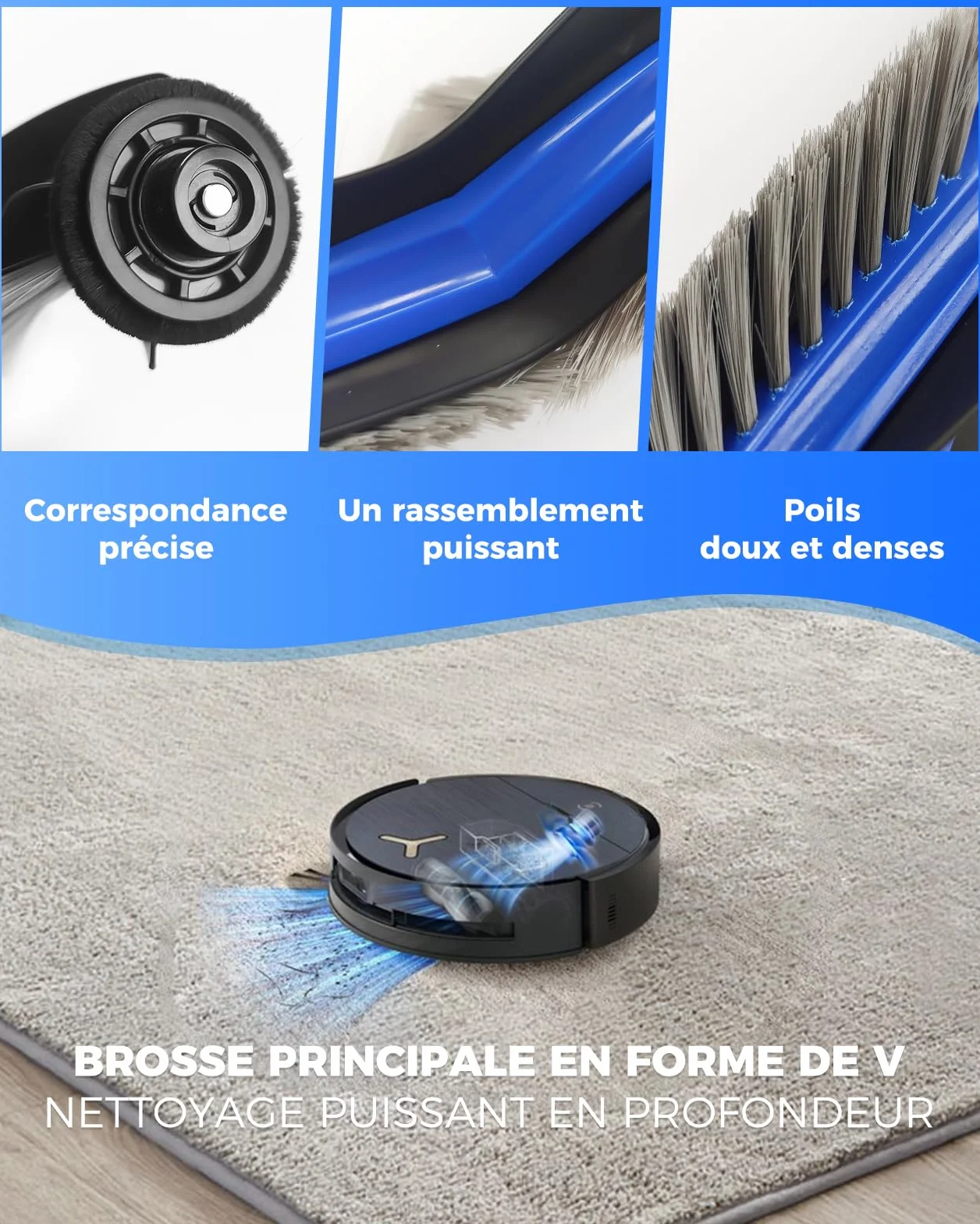 Accessoire Ecovacs Deebot T50 PRO OMNI Gen2 Aspirateur Brosse Principale Brosses Latérales Lingettes Filtres Sacs