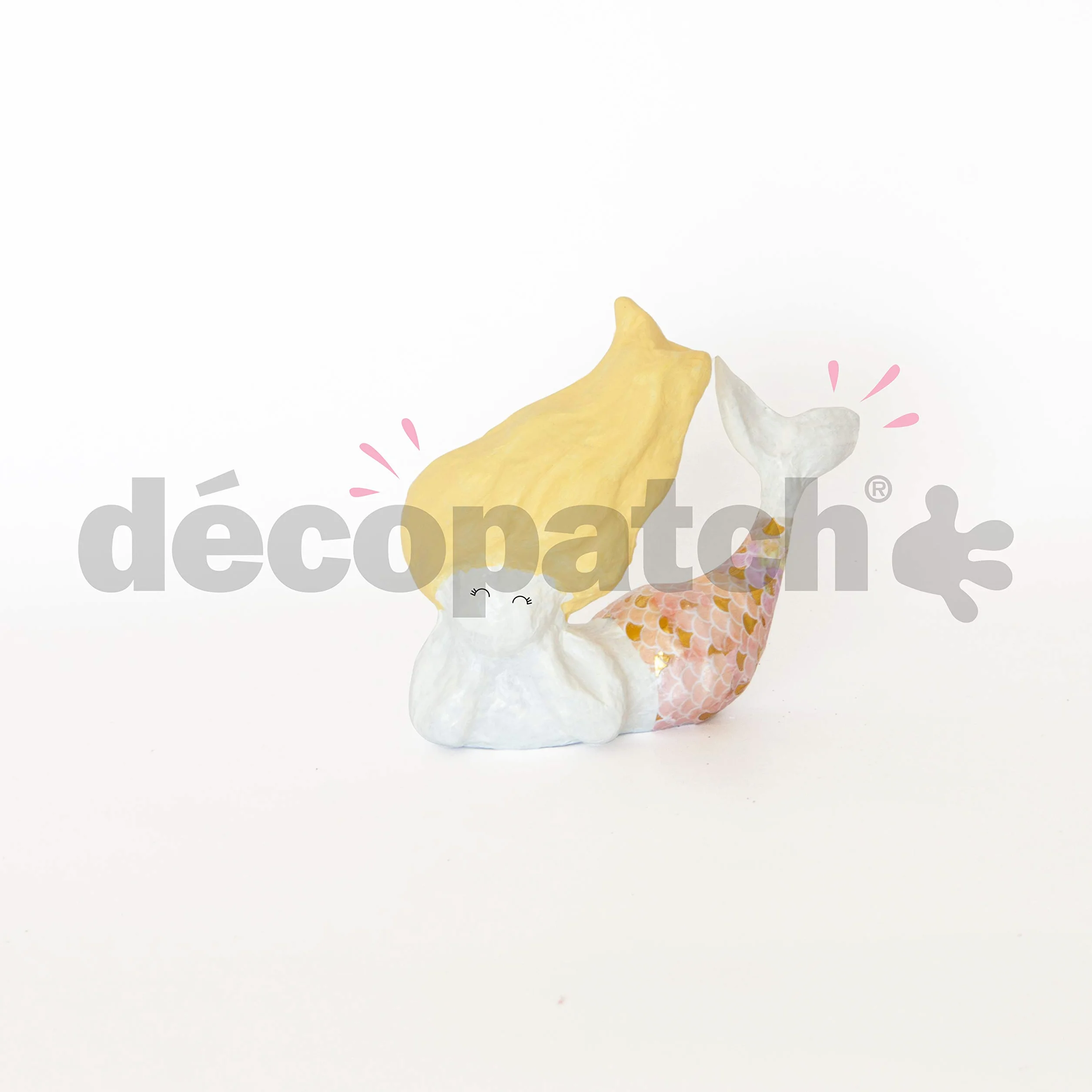 Décopatch AP184C Support Papier Brun Pulpé Sirène 4,5x11x10 cm